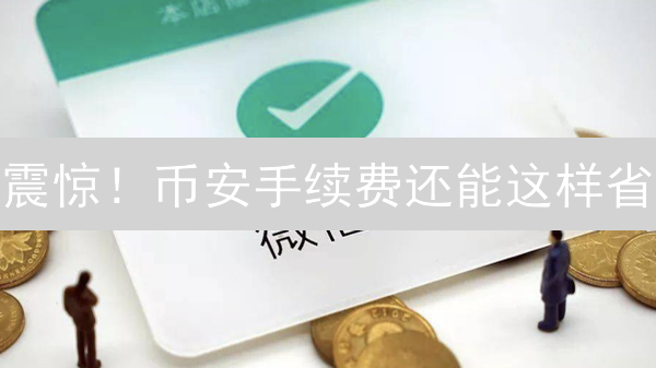 震惊！币安手续费还能这样省？99%的人都不知道的秘密！